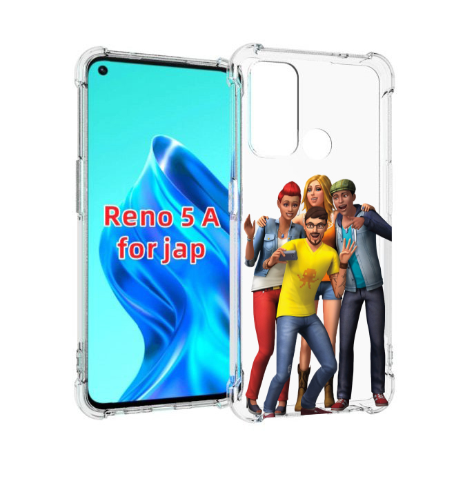 

Чехол MyPads sims для Oppo Reno 5A, Прозрачный, Tocco