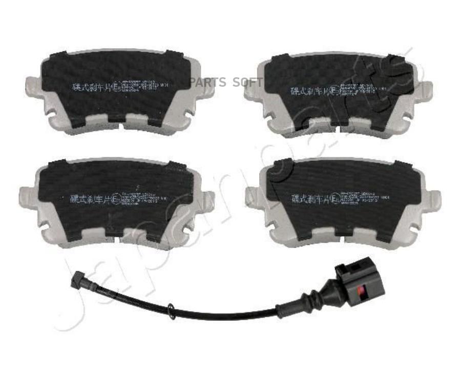 

Колодки тормозные VOLKSWAGEN T5 03>/MULTIVAN 03> с датчиком задние JAPANPARTS