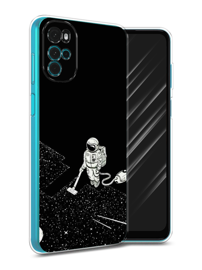 

Чехол Awog на Motorola Moto G22 "Космонавт с пылесосом", Разноцветный, 243150-4