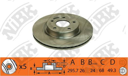 

Диск тормозной nissan teana 2008-2013 rn1419