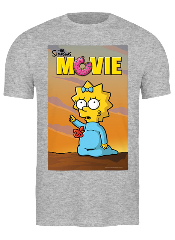 

Футболка мужская Printio Simpsons / симпсоны серая S, Simpsons / симпсоны