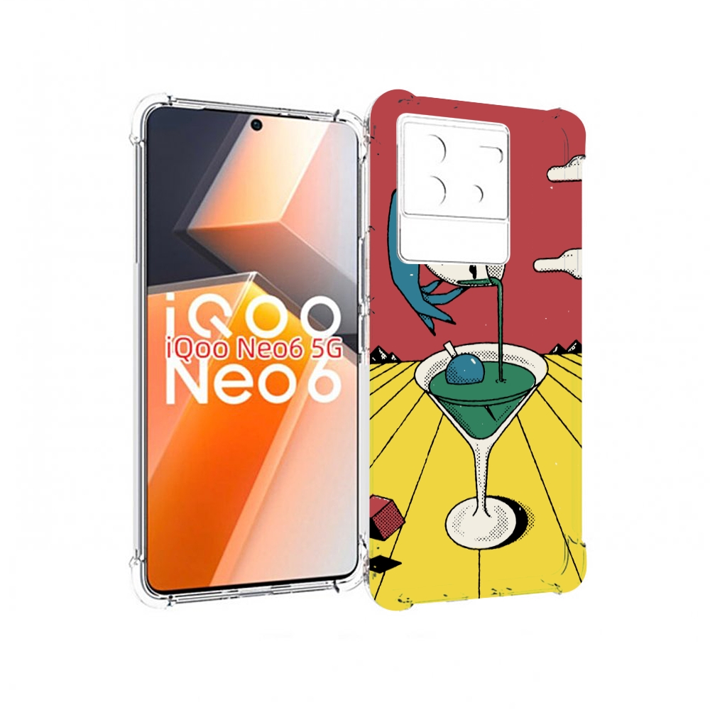 

Чехол MyPads необычный напиток для Vivo iQoo Neo 6 5G, Прозрачный, Tocco