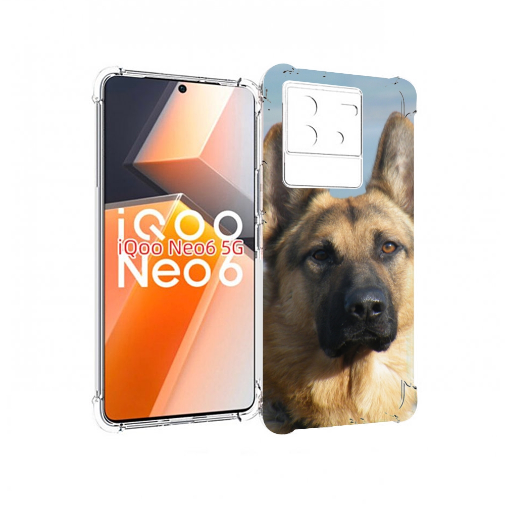 

Чехол MyPads немецкая овчарка для Vivo iQoo Neo 6 5G, Прозрачный, Tocco