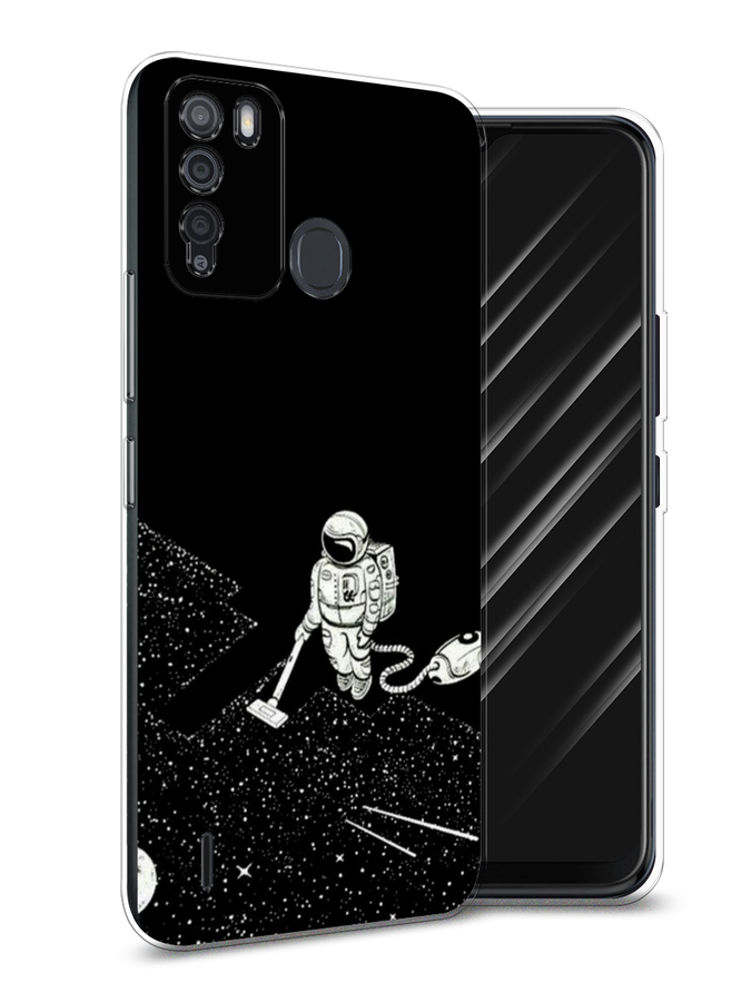 

Чехол Awog на Itel Vision 1 Pro "Космонавт с пылесосом", Разноцветный, 3200350-4