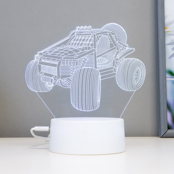 

Светильник сенсорный Баги LED 7 цветов USB/от батареек белый