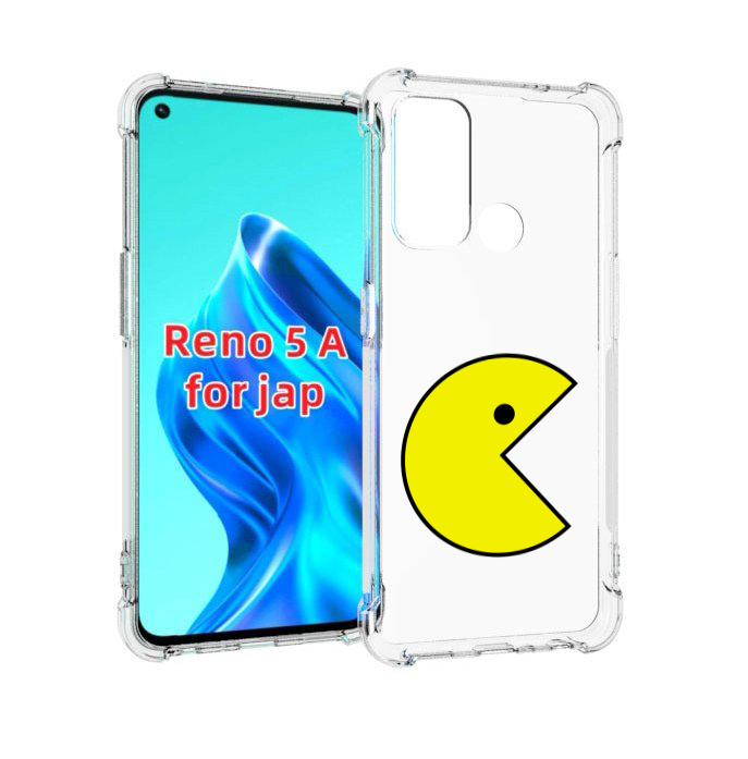 

Чехол MyPads pacman-пекмен для Oppo Reno 5A, Прозрачный, Tocco