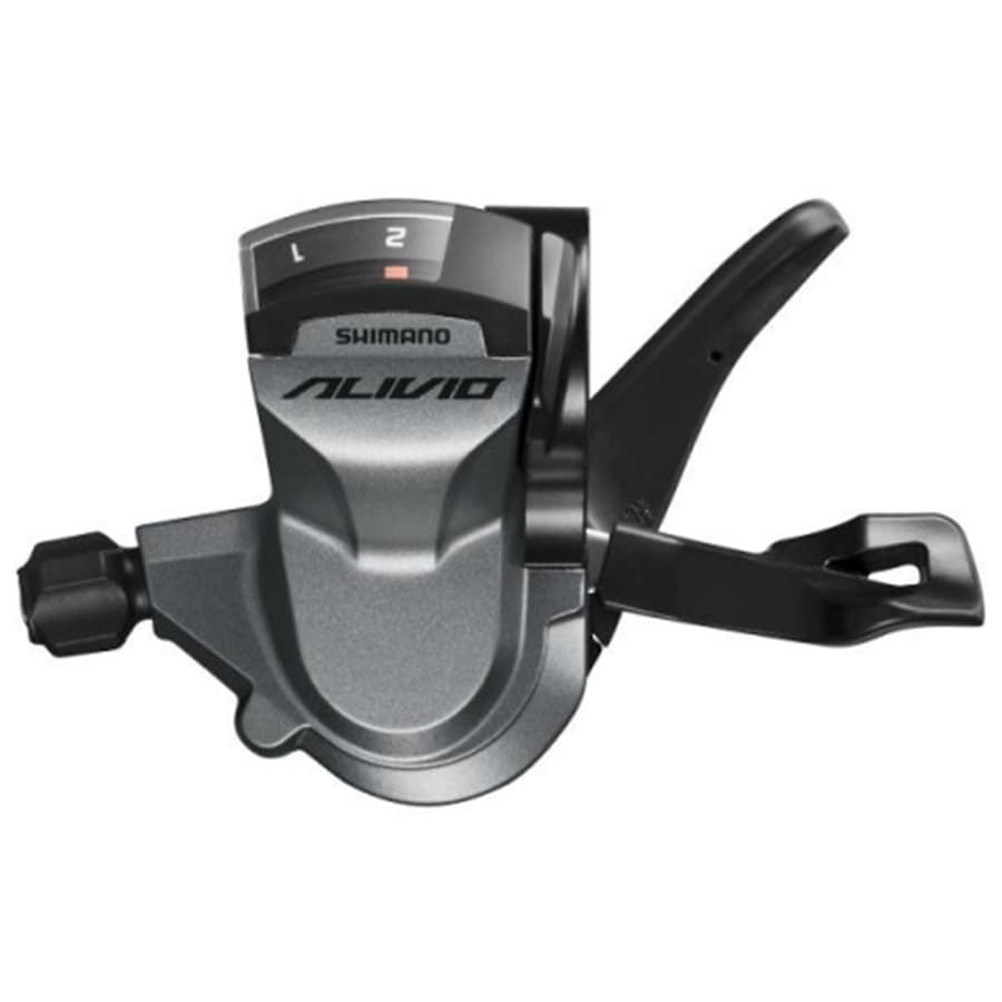 

Шифтер Shimano Alivio M4010 лев 2ск тр. 1800мм ESLM4010LB, Черный;серый