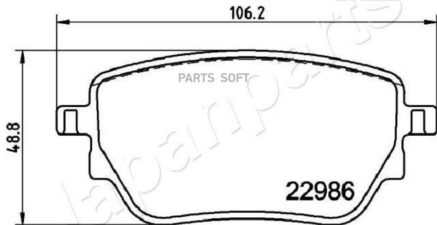 

Колодки тормозные MERCEDES A W177/CLA C/X118 задние JAPANPARTS