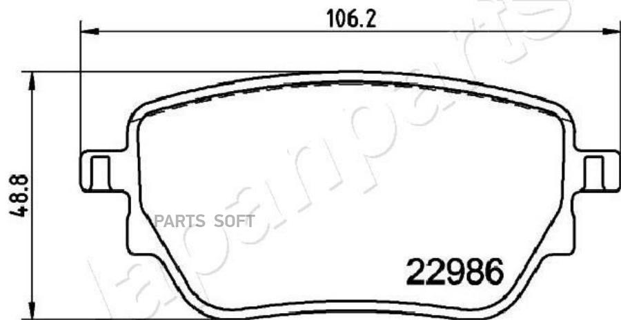 

Колодки тормозные MERCEDES A W177/CLA C/X118 задние JAPANPARTS PP-0533AF