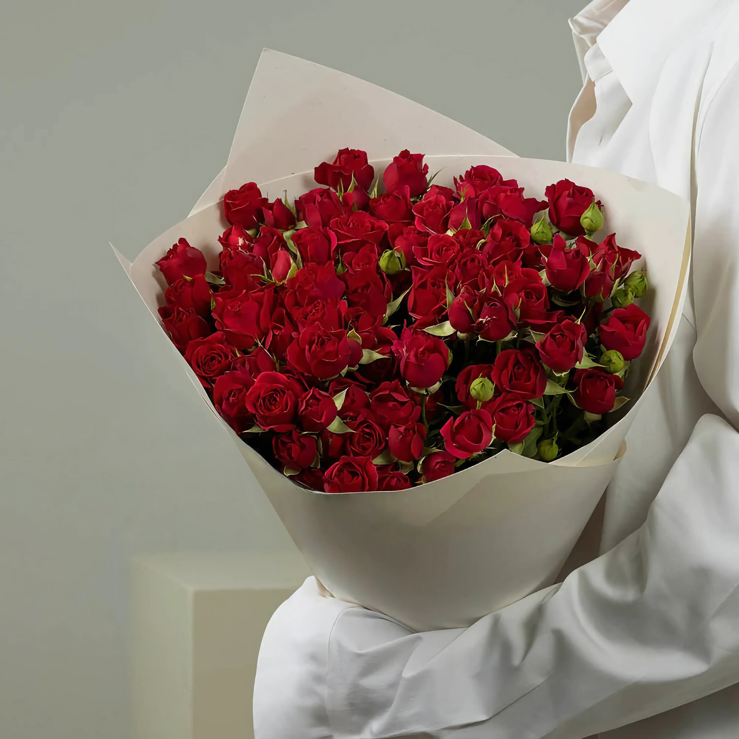 

Монобукет Bounce Flowers роза 40 см 19 шт. красный