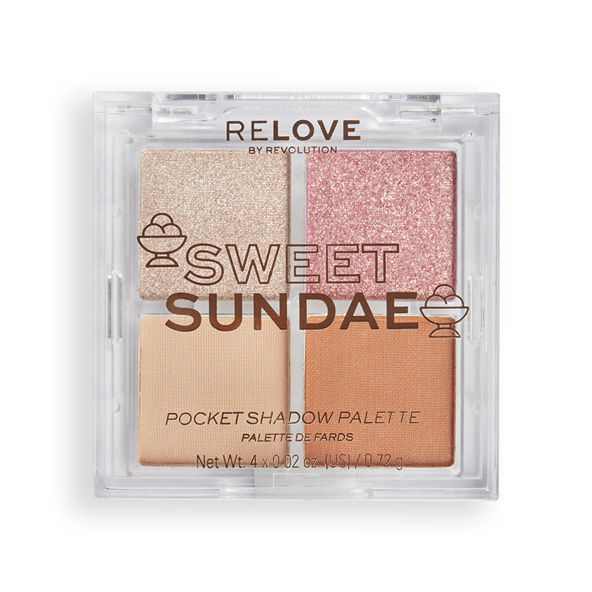 Тени для век Revolution Relove pocket palette тон Sweet Sundae 2,88 г