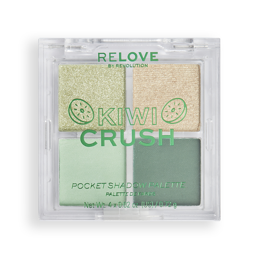 

Тени для век Revolution Relove pocket palette тон Kiwi Crush 2,88 г, Зеленый;бежевый