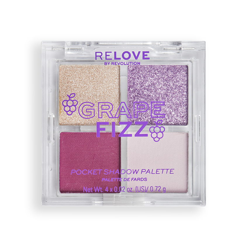 Тени для век Revolution Relove pocket palette тон Grape Fizz 2,88 г