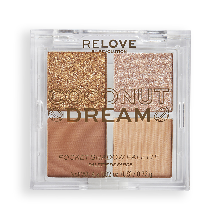 Тени для век Revolution Relove pocket palette тон Coconut Dream 2,88 г