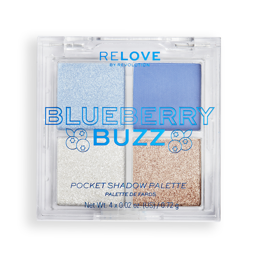 Тени для век Revolution Relove pocket palette тон Blueberry Buzz 2,88 г