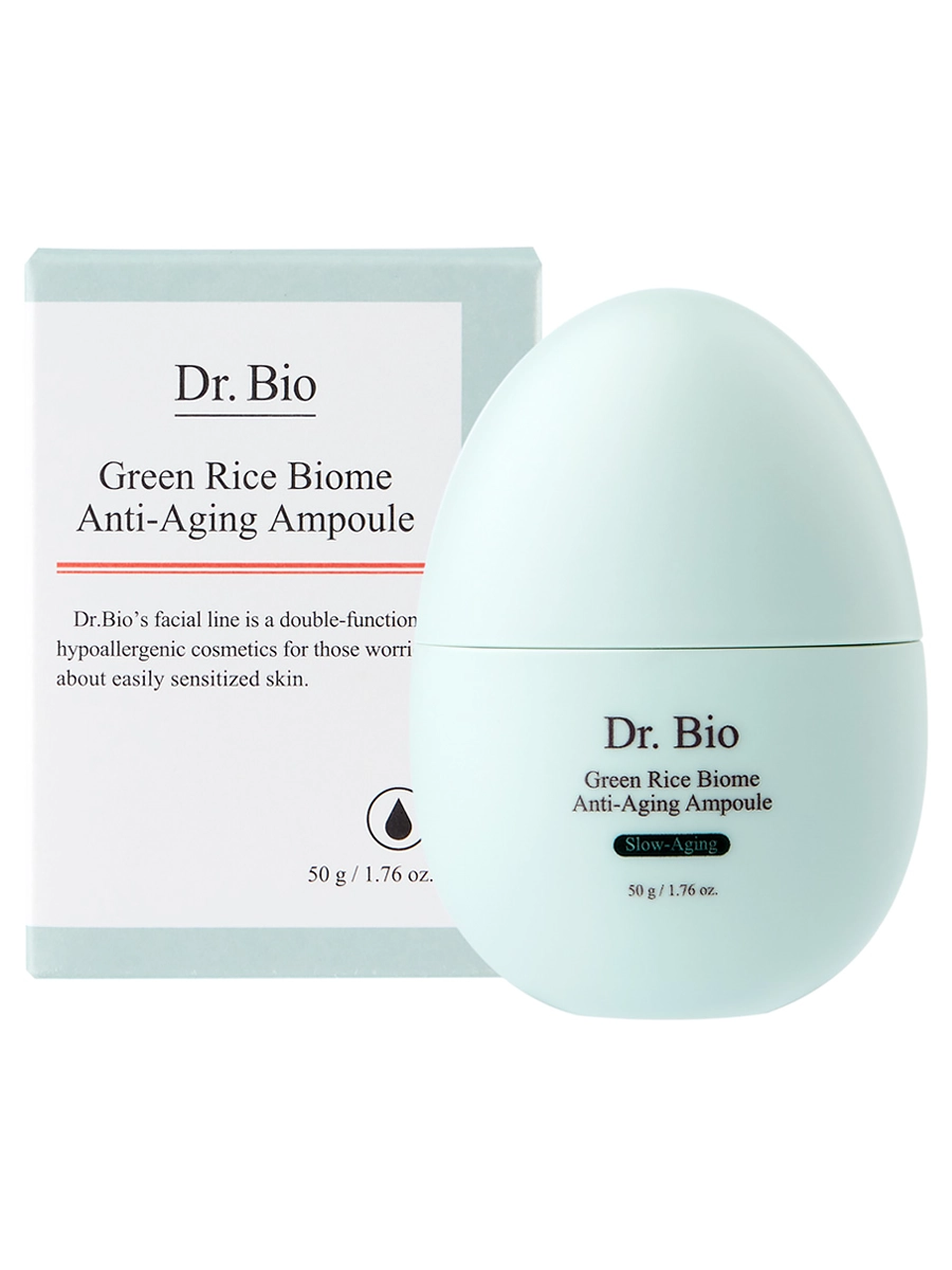 

Сыворотка для лица Dr. Bio осветляющая Green Rice Biome Anti-Aging Ampoule 50 гр