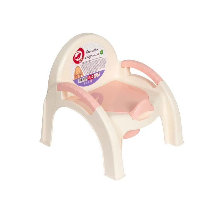 

Горшок детский стульчик розовый, Белый;розовый