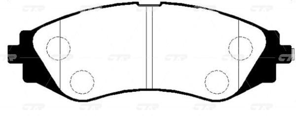 

Тормозные колодки Ctr передние дисковые GK0434