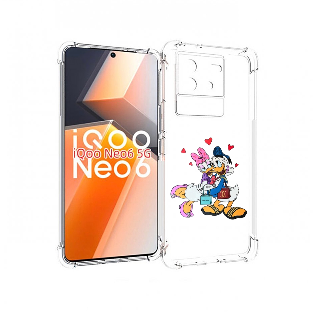 

Чехол MyPads модные-влюбленные-утки для Vivo iQoo Neo 6 5G, Прозрачный, Tocco