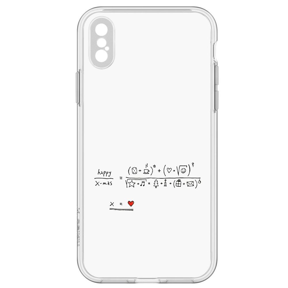 

Чехол-накладка Праздничная формула для iPhone X, Прозрачный