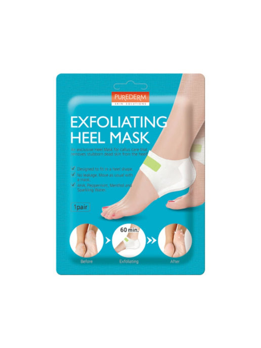 Купить Пилинг маска для пяток Purederm Exfoliating Heel Mask 2 шт, Маска-носочки