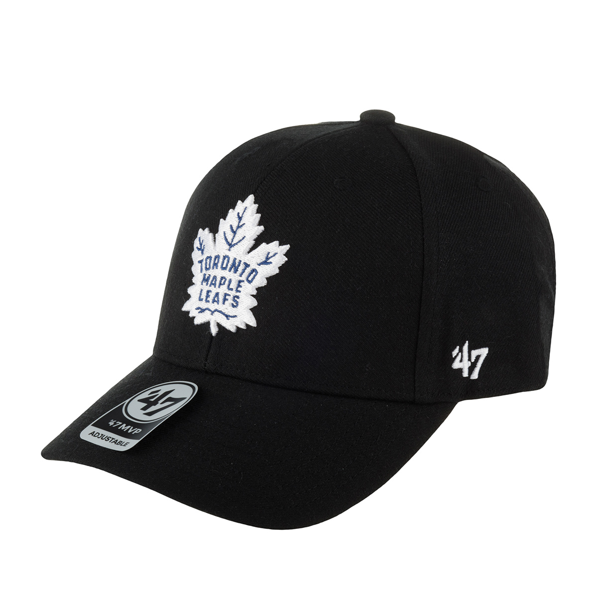 Бейсболка унисекс 47 BRAND H-MVP18WBV-BKC Toronto Maple Leafs NHL черная, one size