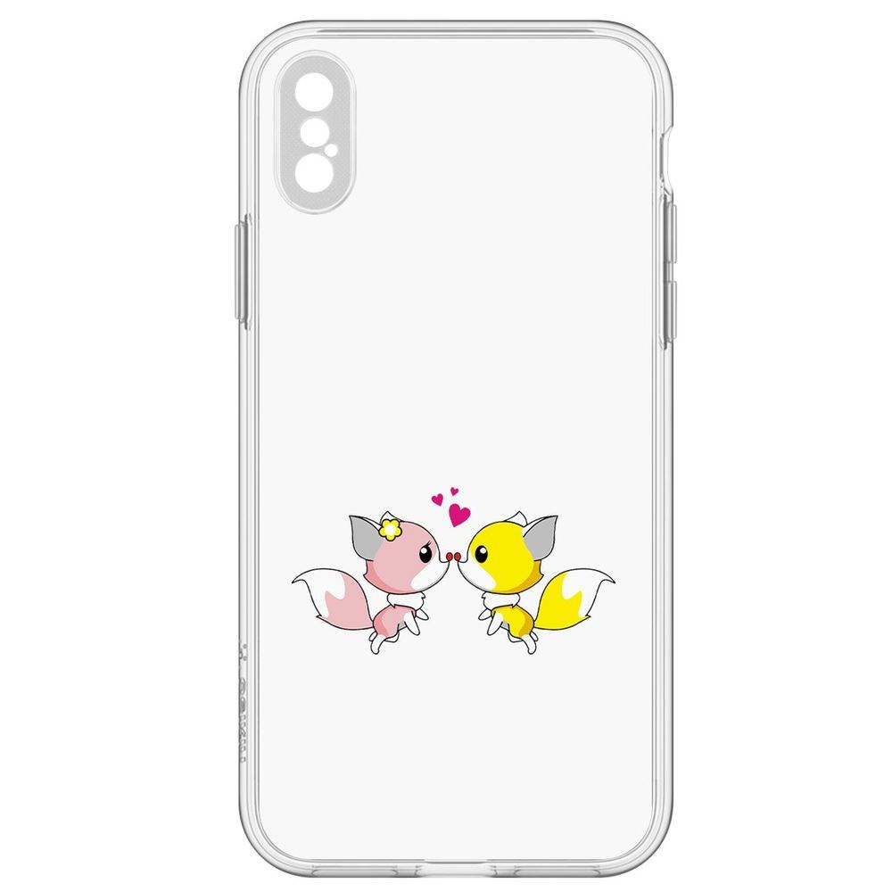 Чехол-накладка Лисята для iPhone X