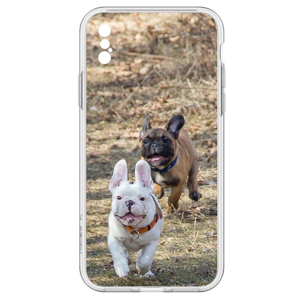 

Чехол-накладка Догонялки для iPhone X, Прозрачный