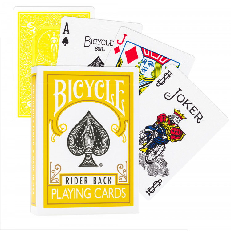 

Игральные карты Bicycle Standard Rider Back Yellow, желтые