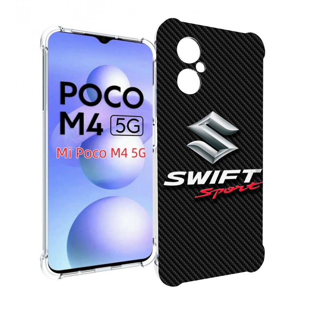 

Чехол Mypads Suzuki 1 Мужской Для Poco M4 5G, Прозрачный, Tocco
