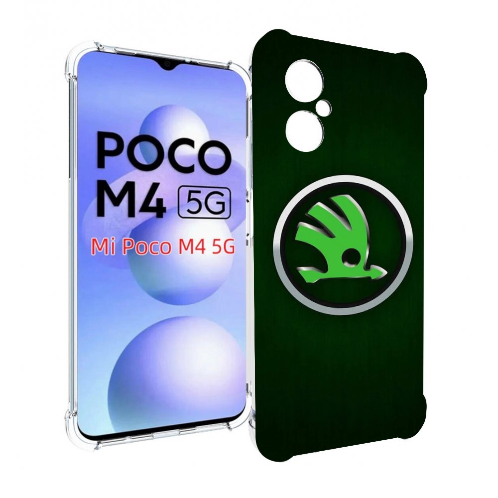 

Чехол Mypads Skoda 3 Мужской Для Poco M4 5G, Прозрачный, Tocco