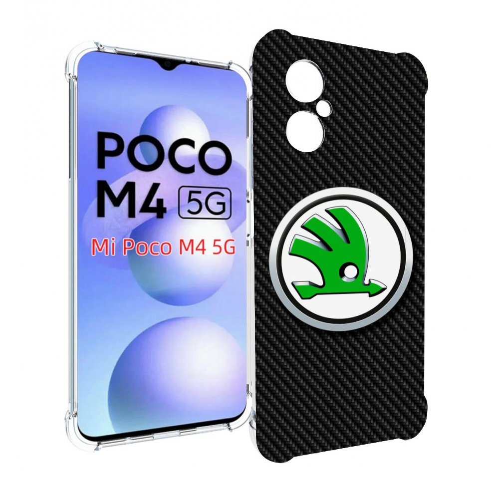 

Чехол Mypads Skoda 2 Для Poco M4 5G, Прозрачный, Tocco