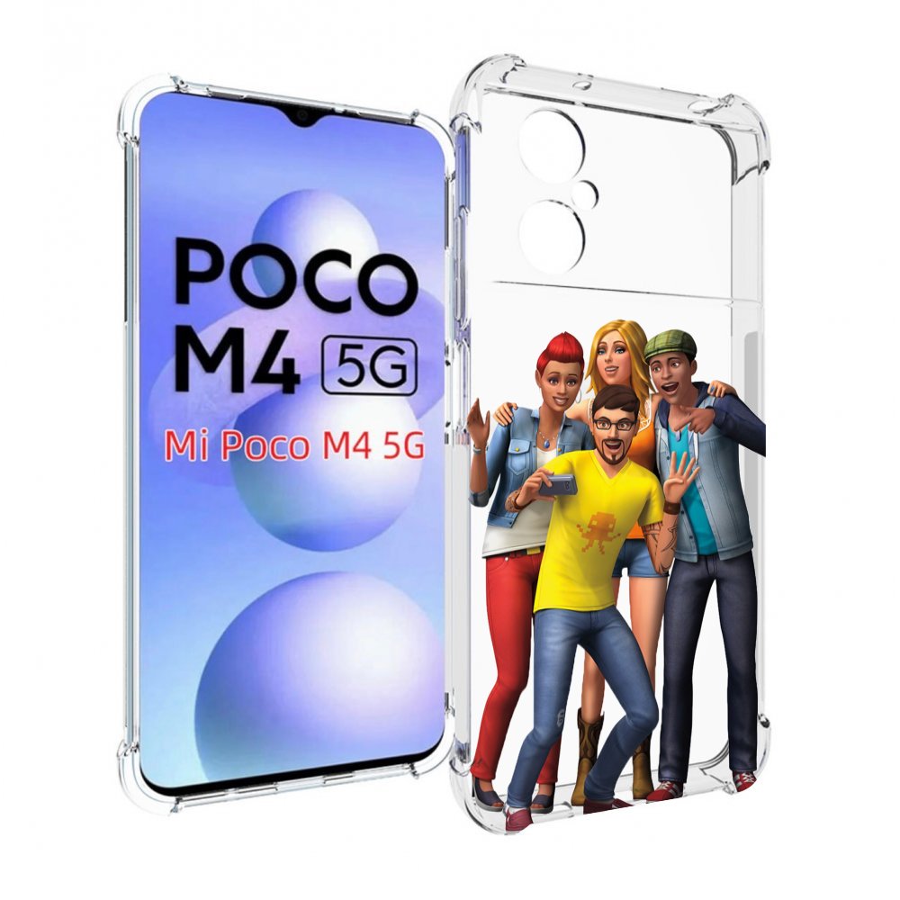 

Чехол Mypads Sims Для Poco M4 5G, Прозрачный, Tocco