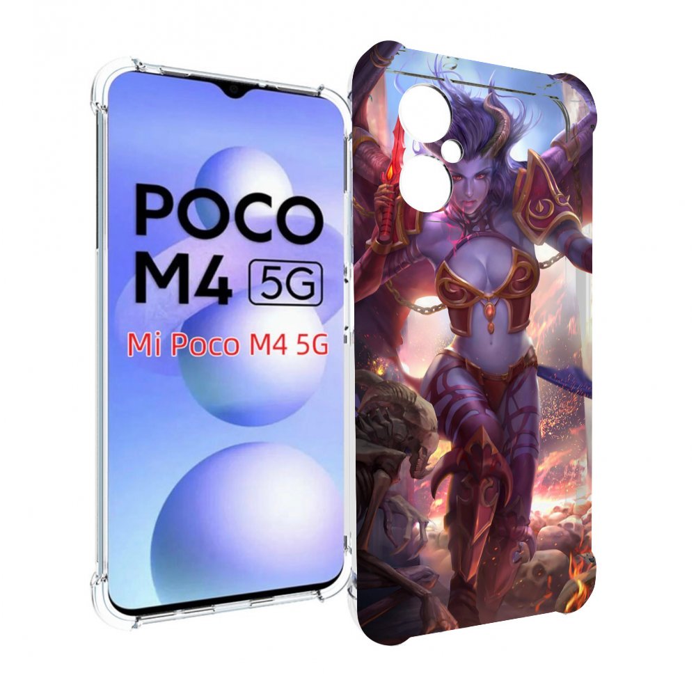 

Чехол Mypads Queen Of Pain Dota 2 Для Poco M4 5G, Прозрачный, Tocco