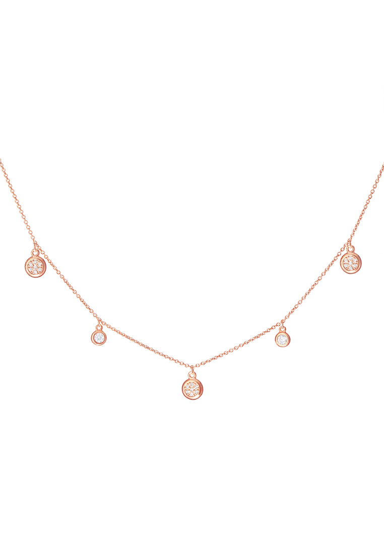 

Колье из серебра 40-45 см Kari Jewelry Ср925П-870203040Ф1, фианит, Ср925П-870203040Ф1