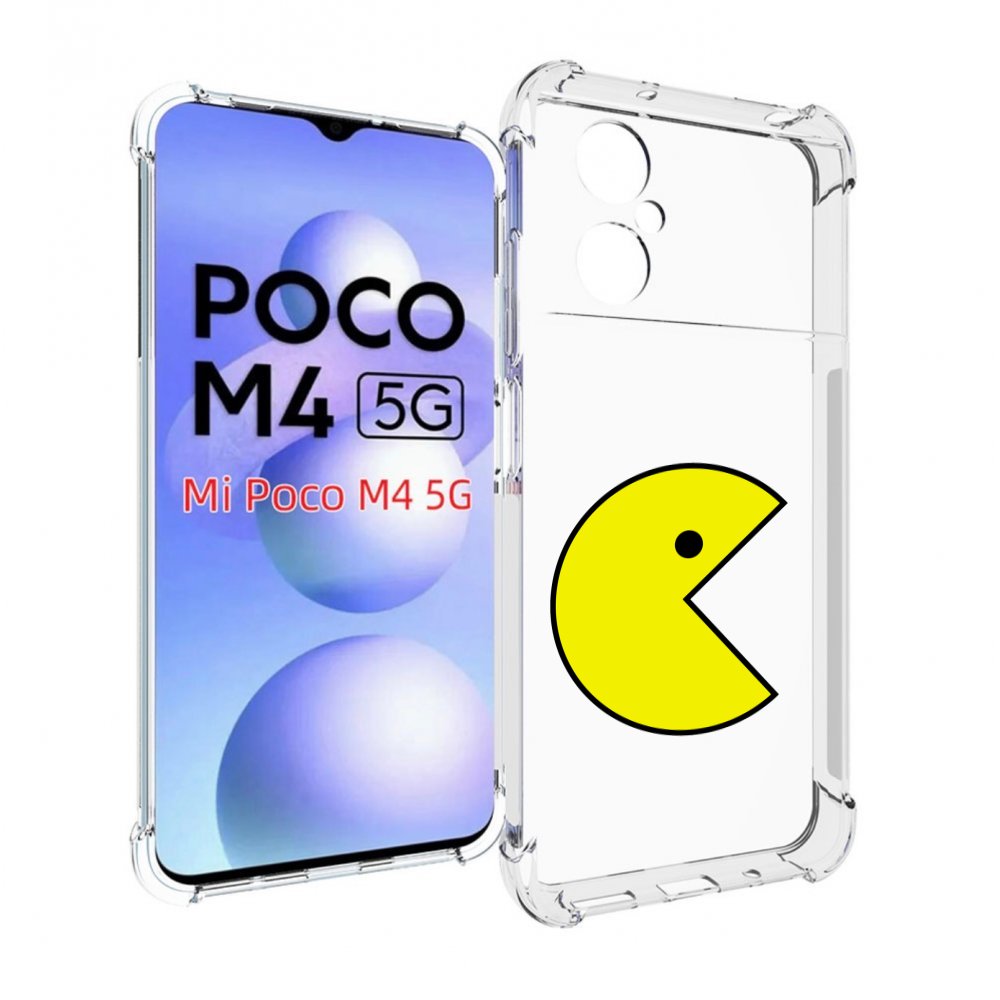 

Чехол Mypads Pacman Для Poco M4 5G, Прозрачный, Tocco
