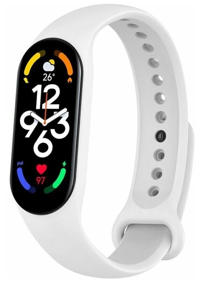 

Ремешок для браслета Xiaomi Mi Band 7, силиконовый, белый