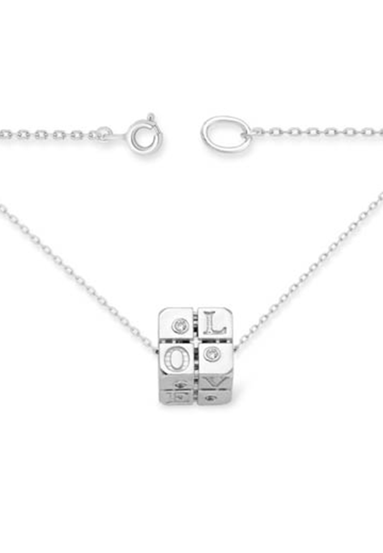 

Колье из серебра с фианитом 40 см Kari Jewelry 1610018539-501, 1610018539-501