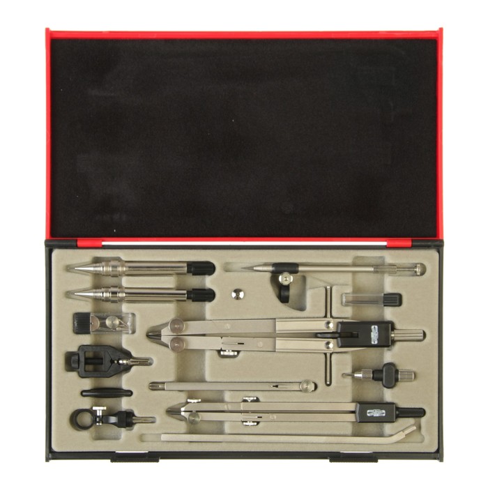 

Готовальня Koh-I-Noor 9452, 13 предметов, профессиональная, большая