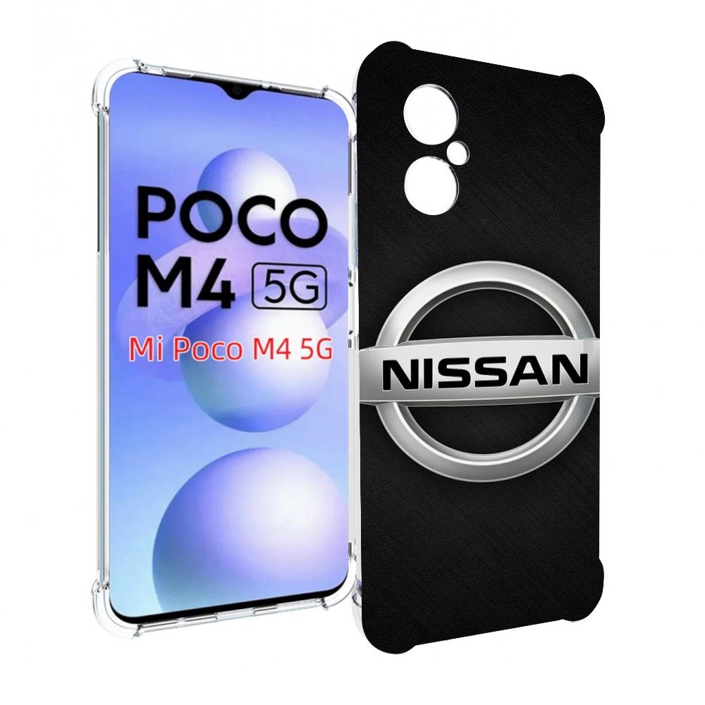 

Чехол Mypads Nissan 2 Мужской Для Poco M4 5G, Прозрачный, Tocco