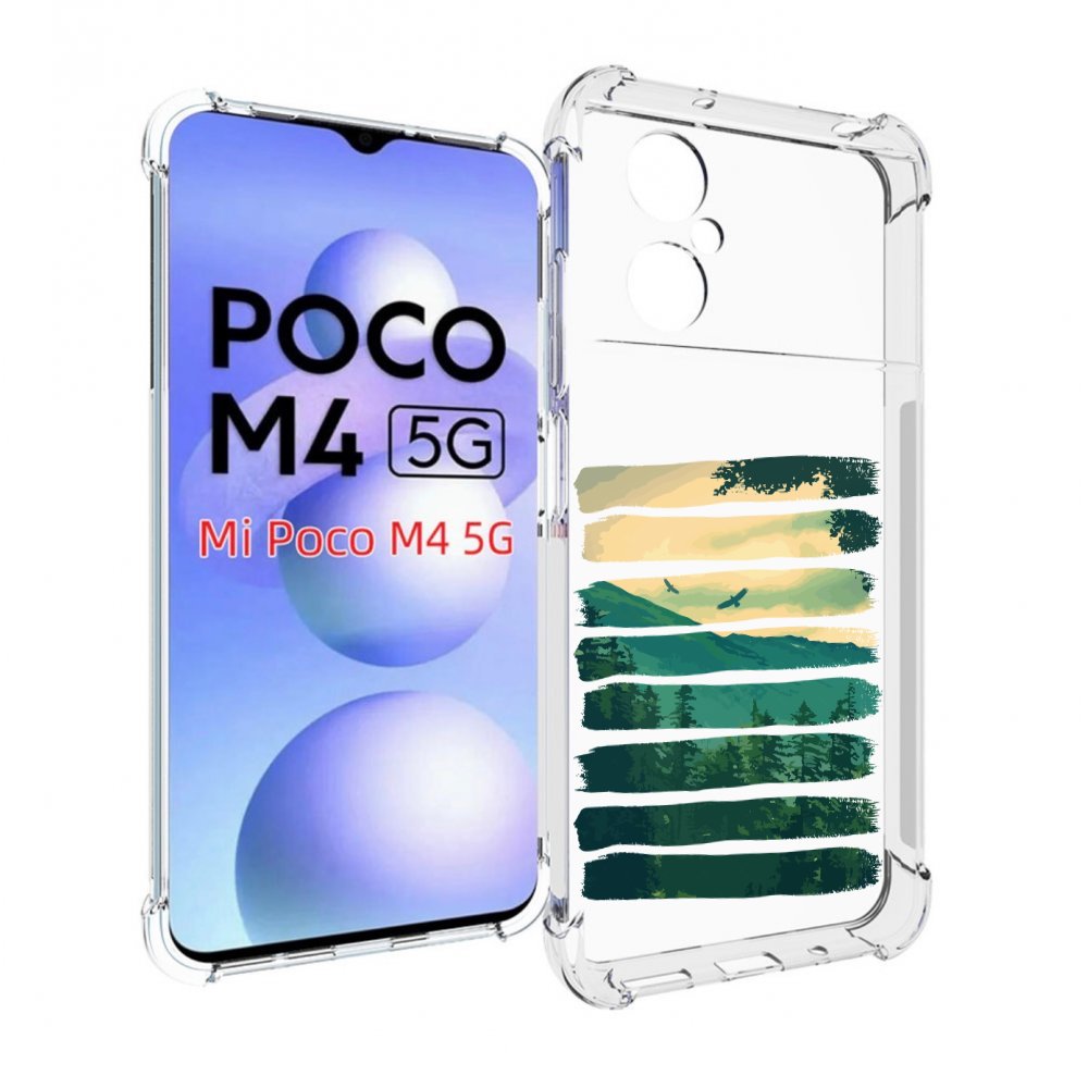 

Чехол MyPads Лесная чаща для Xiaomi Poco M4 5G, Прозрачный, Tocco
