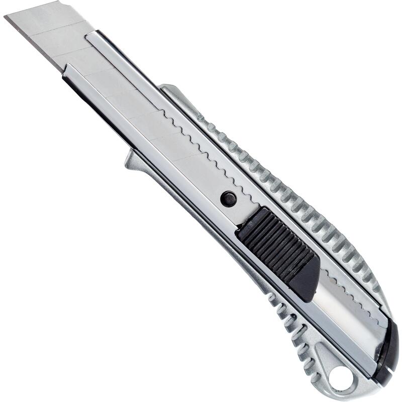 Нож канцелярский 18мм Attache Selection, защелка, металл с цинковым покрытием, 12шт.