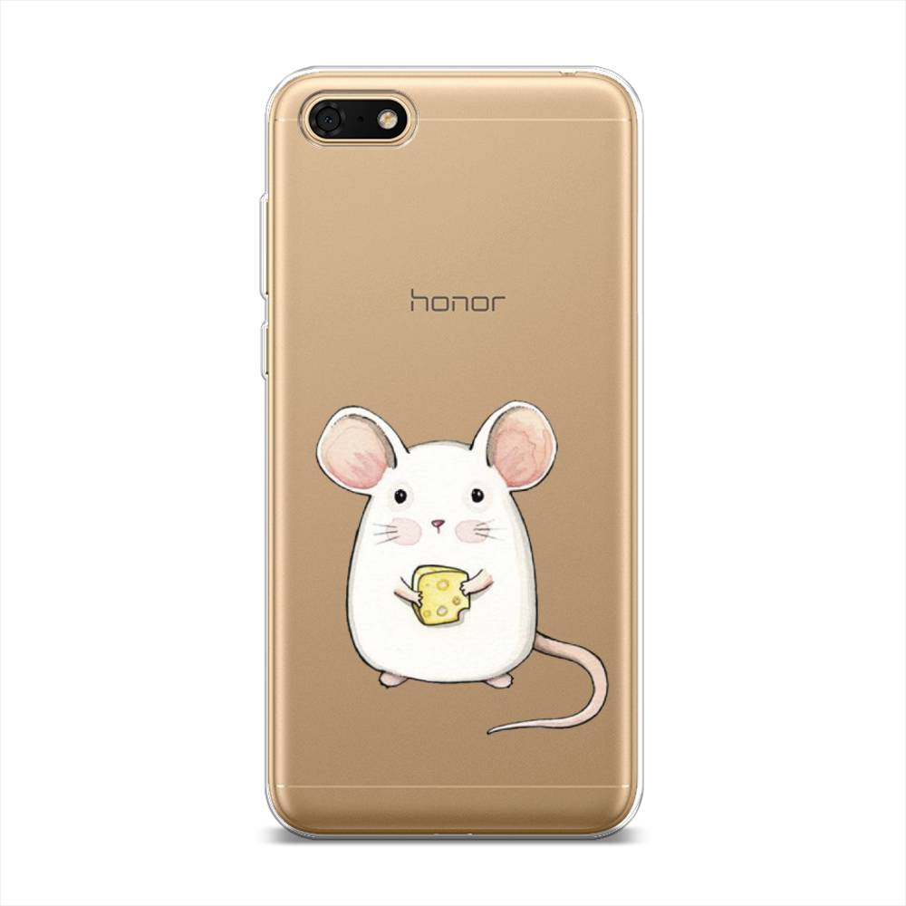 

Чехол Awog на Huawei Y5 Prime 2018 "Мышка", Белый;розовый;прозрачный, 66350-1