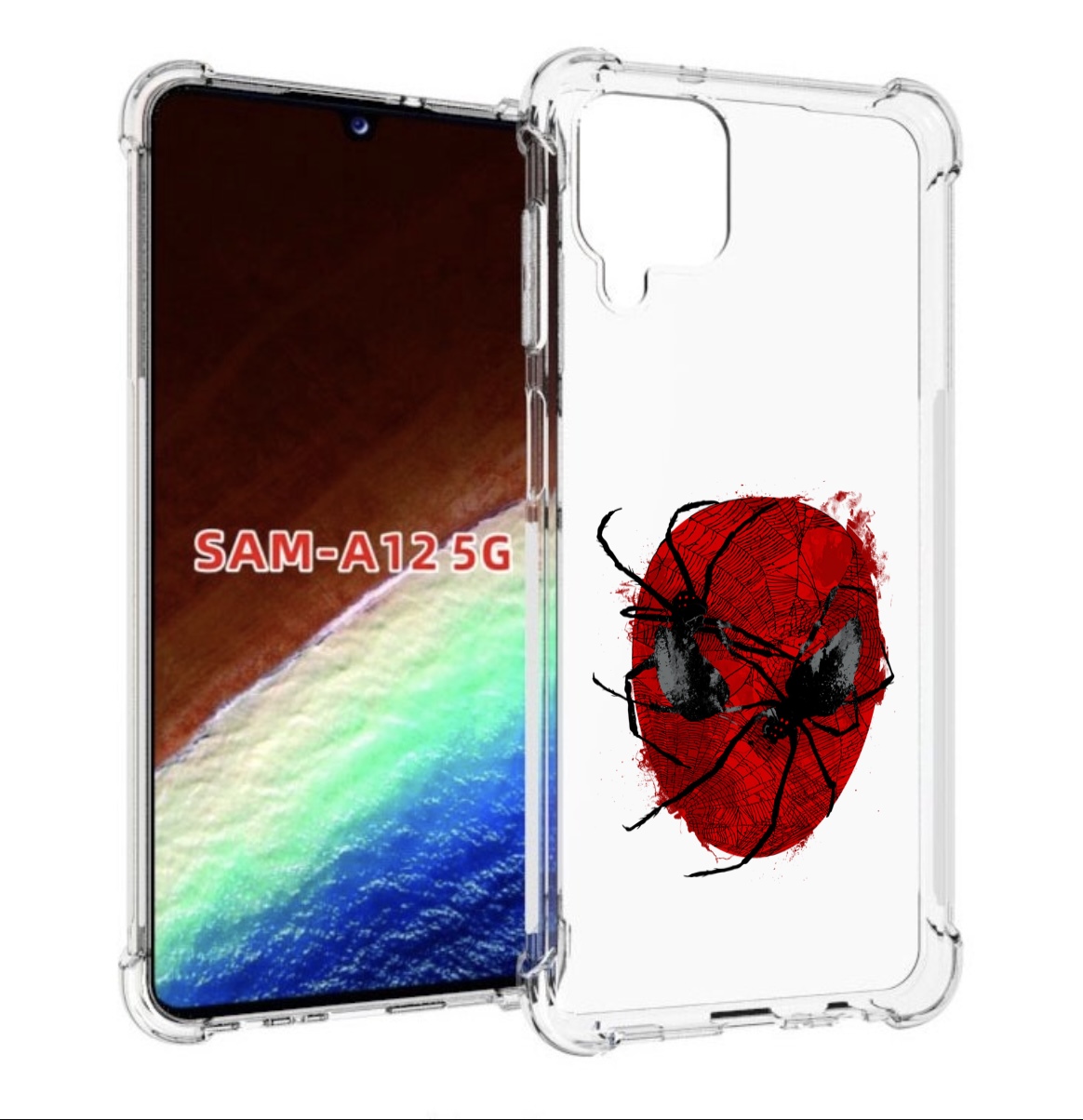 

Чехол MyPads человек паук для Samsung Galaxy A12 (SM-A125F) 2020/21/A12 Nacho SM-A127F, Прозрачный, Tocco