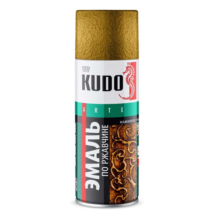 Эмаль KUDO молотковая по ржавчине бронзовая молотковая эмаль по ржавчине kudo