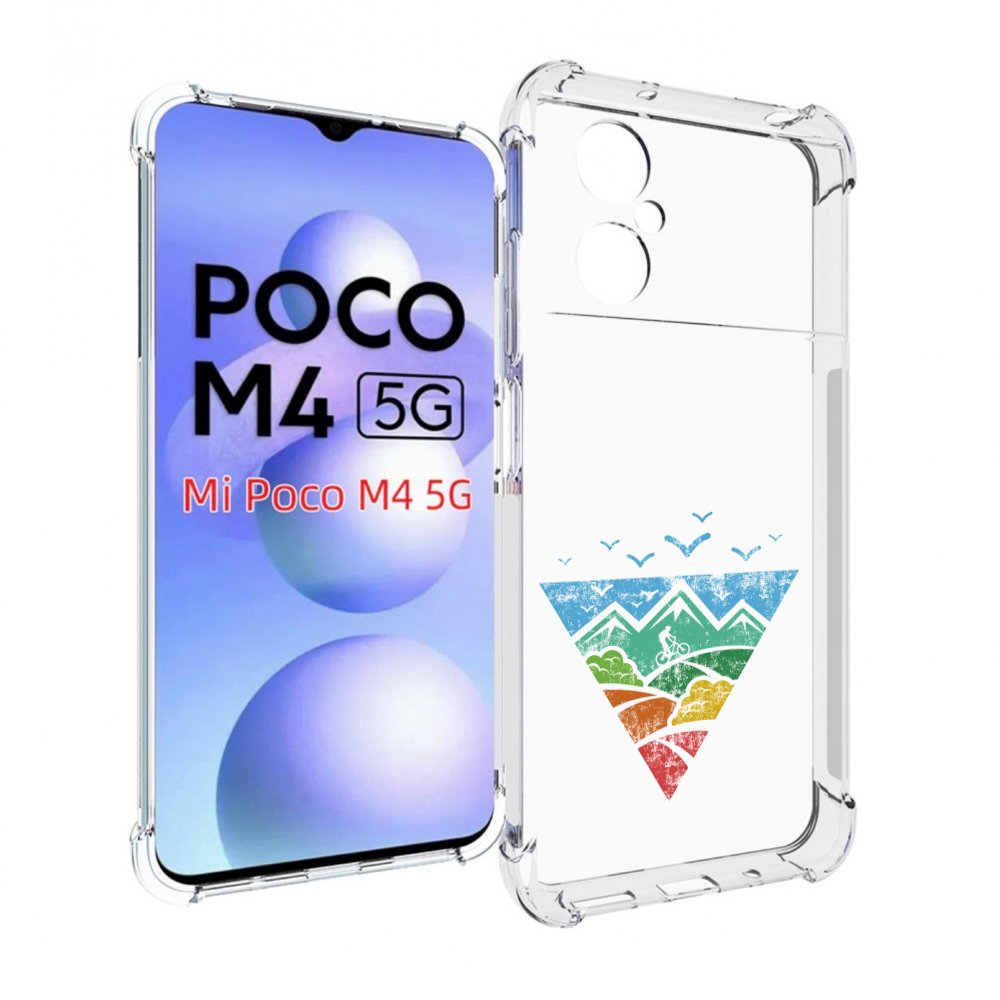 

Чехол MyPads Лес земля море чайки для Xiaomi Poco M4 5G, Прозрачный, Tocco