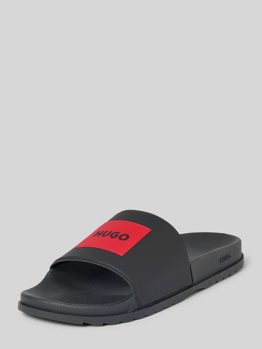 

Сланцы мужские HUGO BOSS 50505377/00 черные 45 EU, Черный, 50505377/00