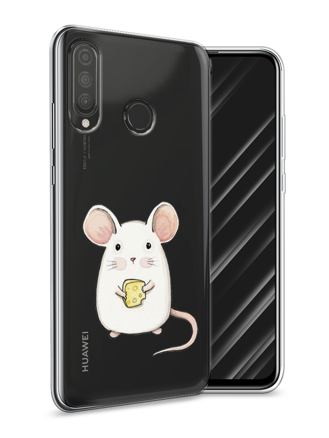 

Чехол Awog на Huawei P30 Lite "Мышка", Белый;розовый;прозрачный, 67950-1
