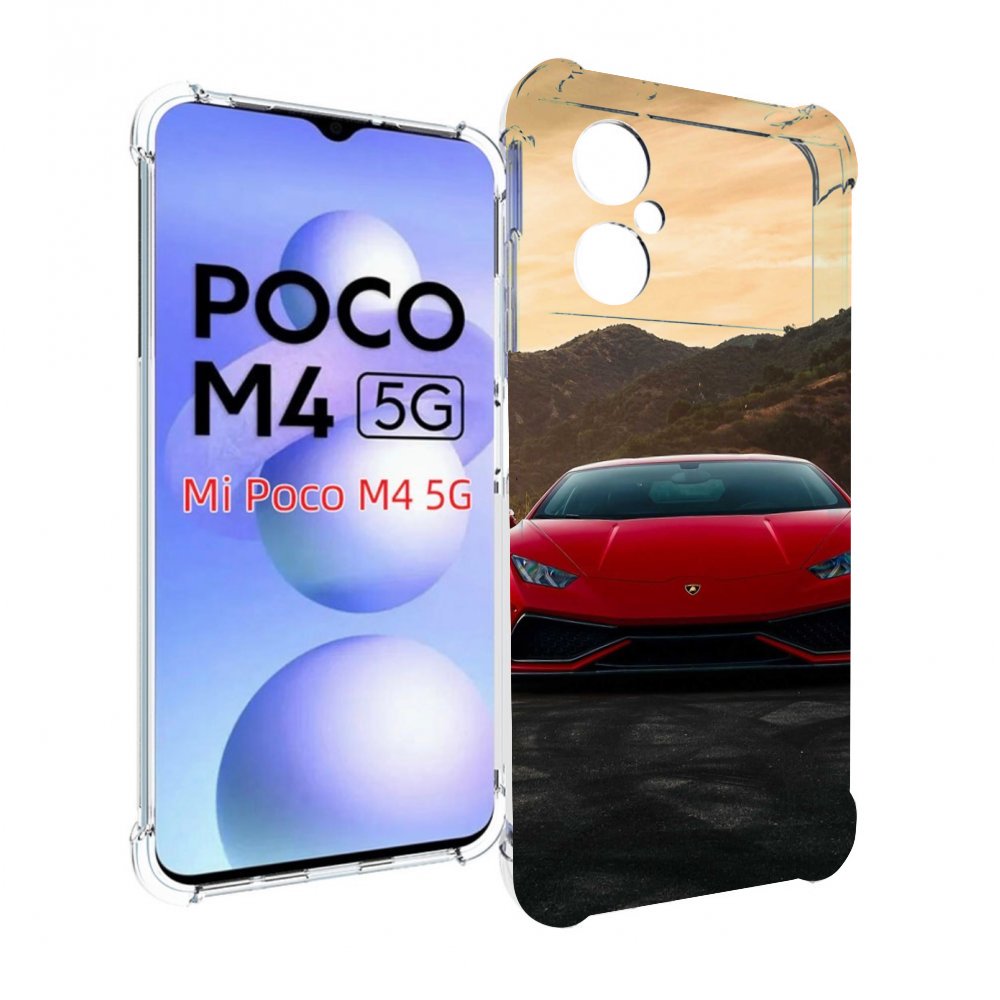 

Чехол Mypads Lamborghini 1 Мужской Для Poco M4 5G, Прозрачный, Tocco