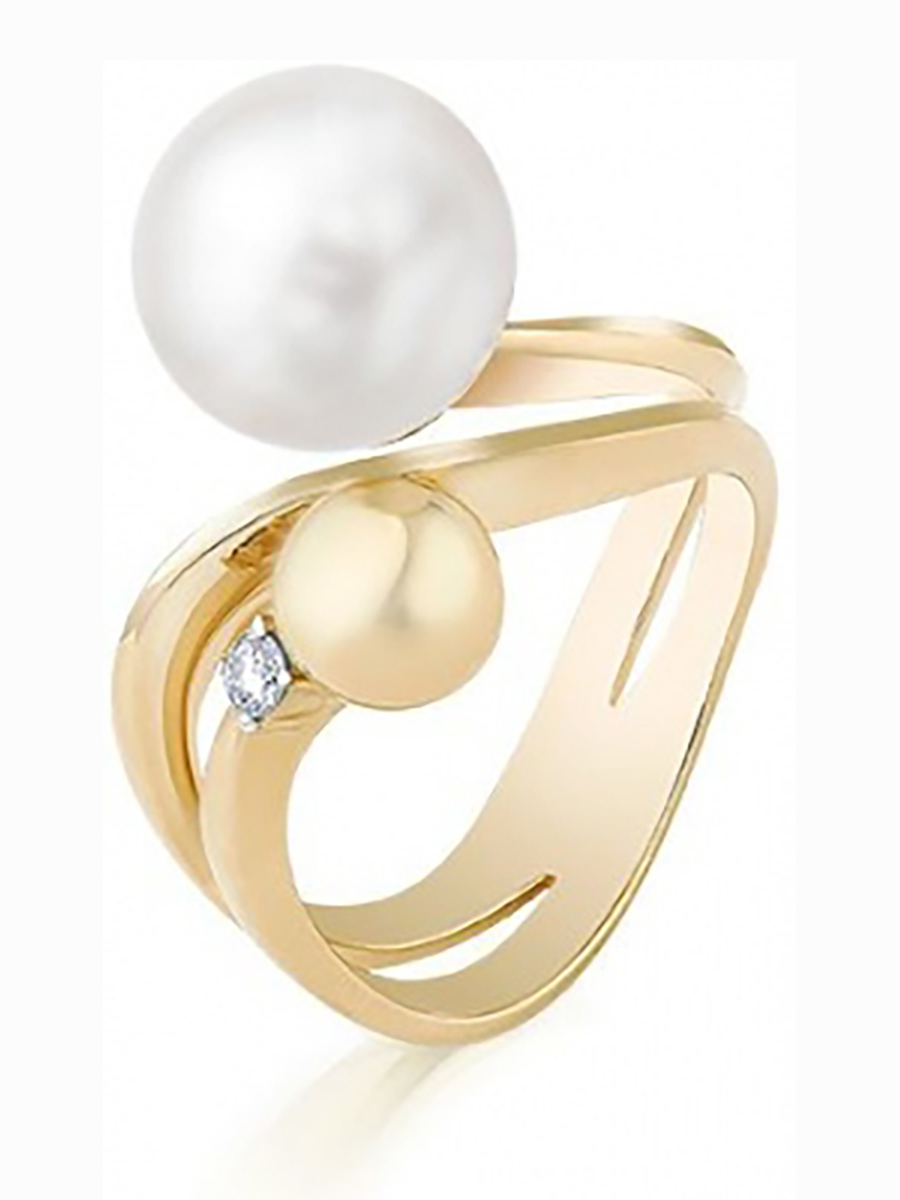 

Кольцо из жёлтого золота с жемчугом и бриллиантом р. 17,5 Master Brilliant 1-106-940-21, 1-106-940-21